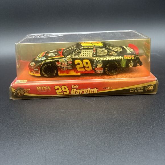 2004 Kevin Harvick #29 "KISS" Nascar Diecast Chevy 1:24 RCR Rare Vintage New - Picture 4 of 6